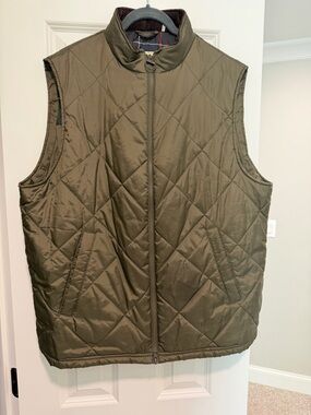 Barbour Olive Green Quilted Men's Vest
